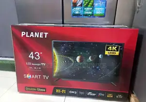 Planet 43” Smart Android Tv – Double Glass, Smart Stylish!