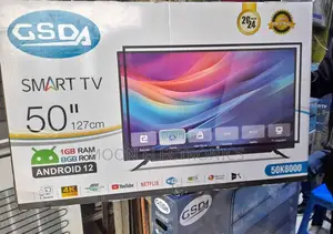 Photo - Gsda 50” Smart Android Tv – , Wifi Youtube, 2024 Model!