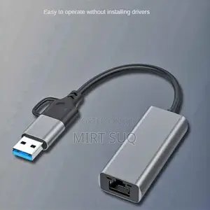 Photo - Usb3.0/Type-C to Rj45 Ethernet Adapter for Laptop Pc