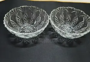 Made in Indonesia Set of Six Small Crystal Bowls