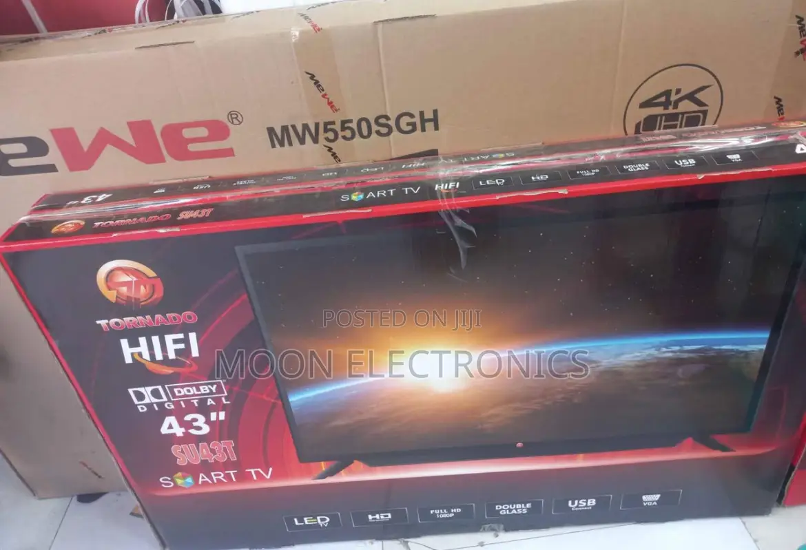  Tornado 43” Smart Android Tv – Big Screen, Smart Choice!