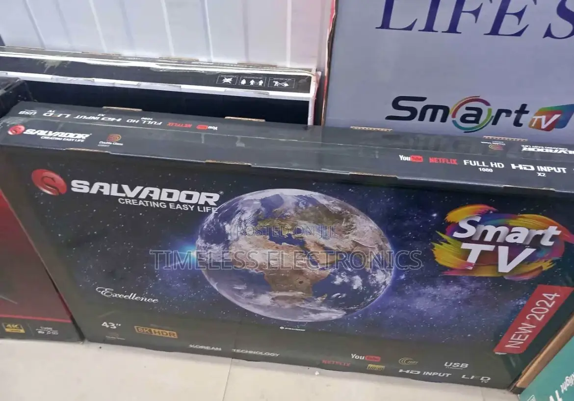  Salvador 43” Smart Android Tv – Premium Quality Clear View!