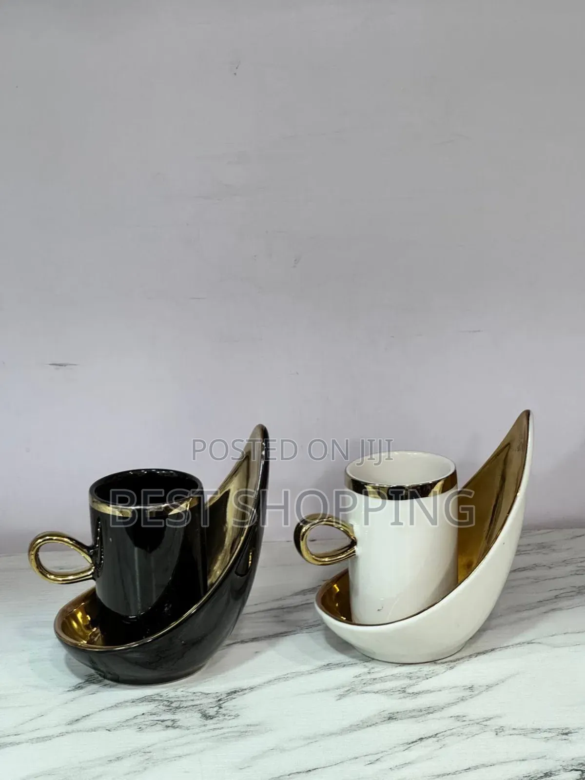 Luxurious Ceramic Tea and Coffee Set የሻይ ለመኪያቶ የቡና ሲኒ ከነ ማስቀመጫዉ 12 Pc