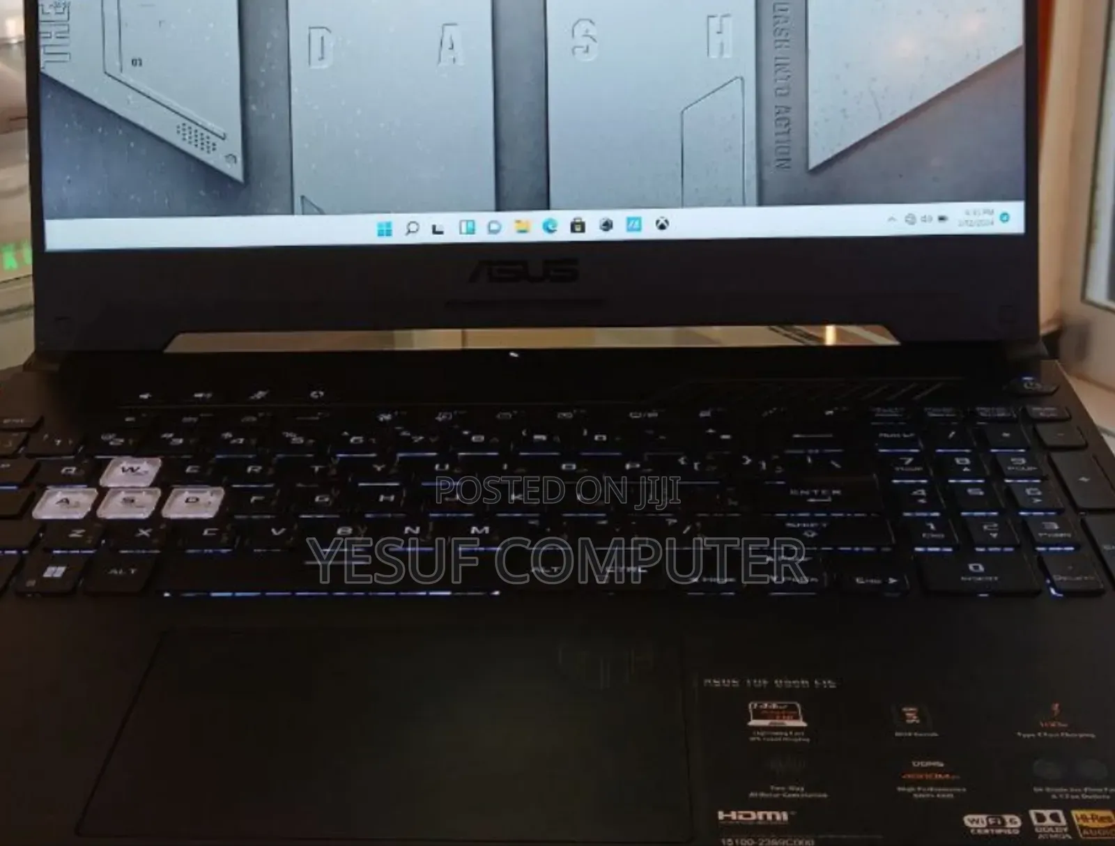 New Laptop Asus TUF Dash F15 16GB Intel Core I7 SSD 512GB