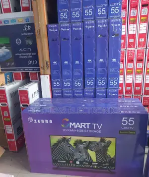 Zebra 55” Smart Tv – Large Screen, Smart Entertainment!