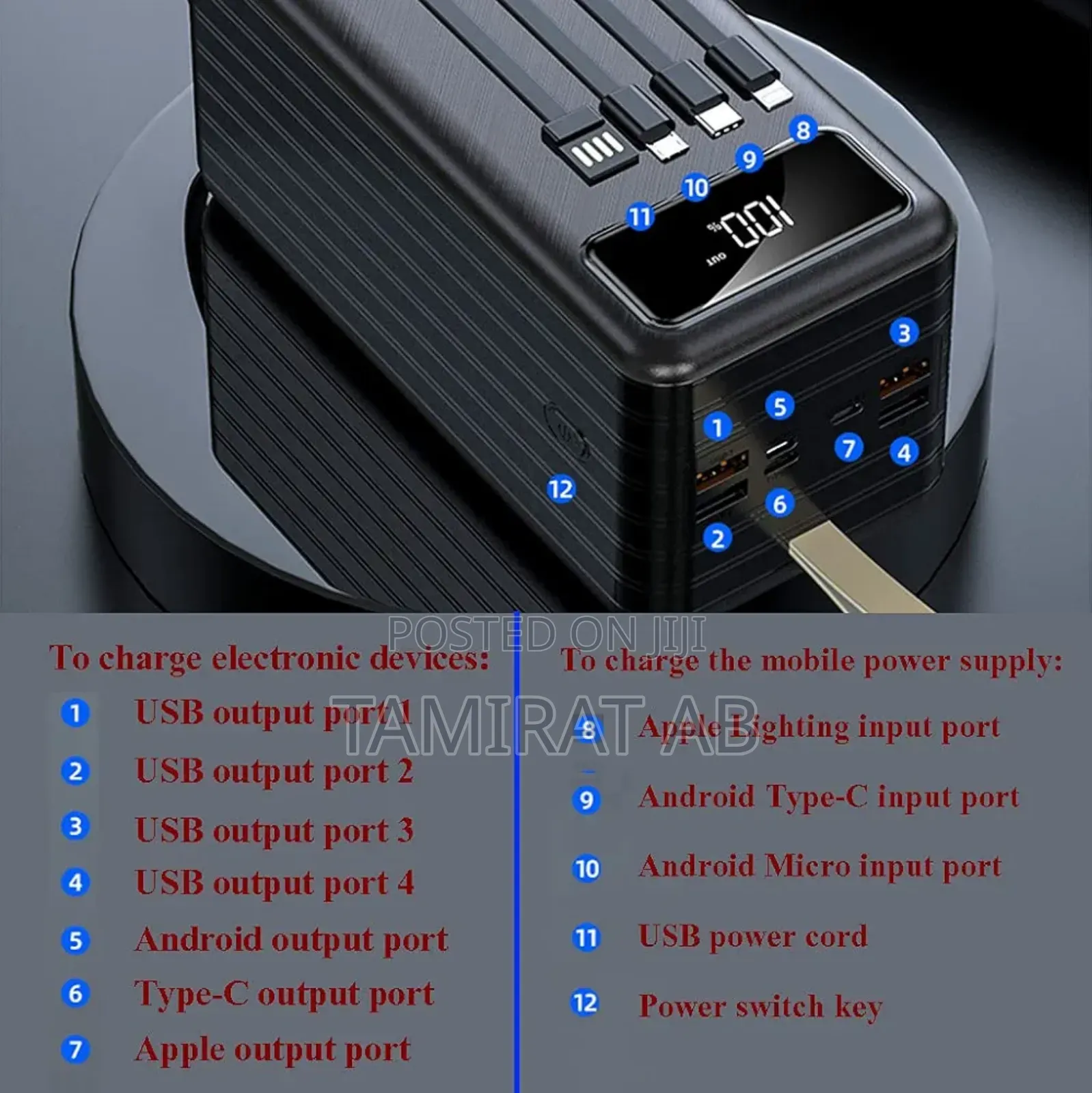 Fengqi 80000 Mah Large Capacity 22.5w Power Bank/Portable Charger