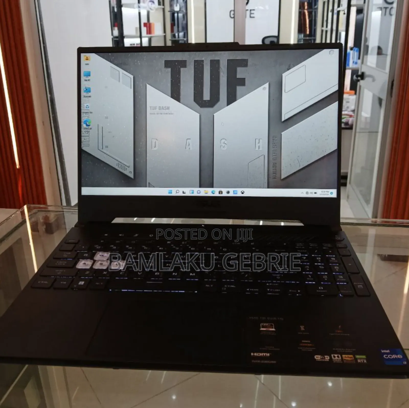 New Laptop Asus TUF Dash F15 16GB Intel Core I7 SSD 512GB