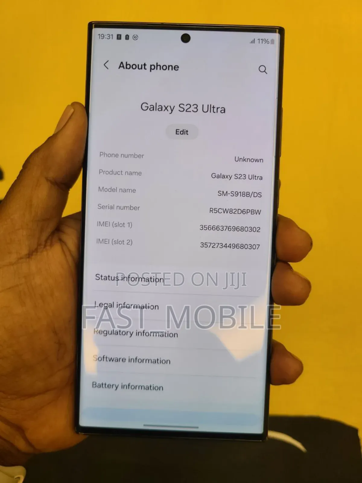 New Samsung Galaxy S23 Ultra 256 GB Black