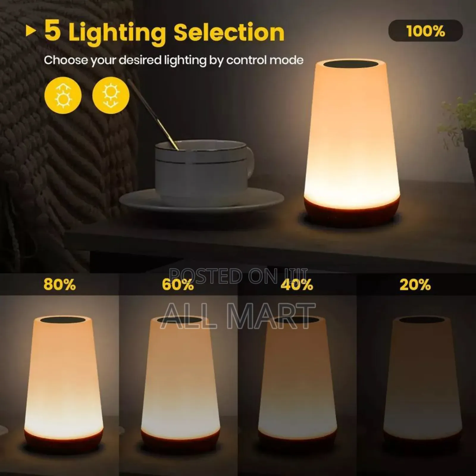 Majic Touch Light Bedside Lamp