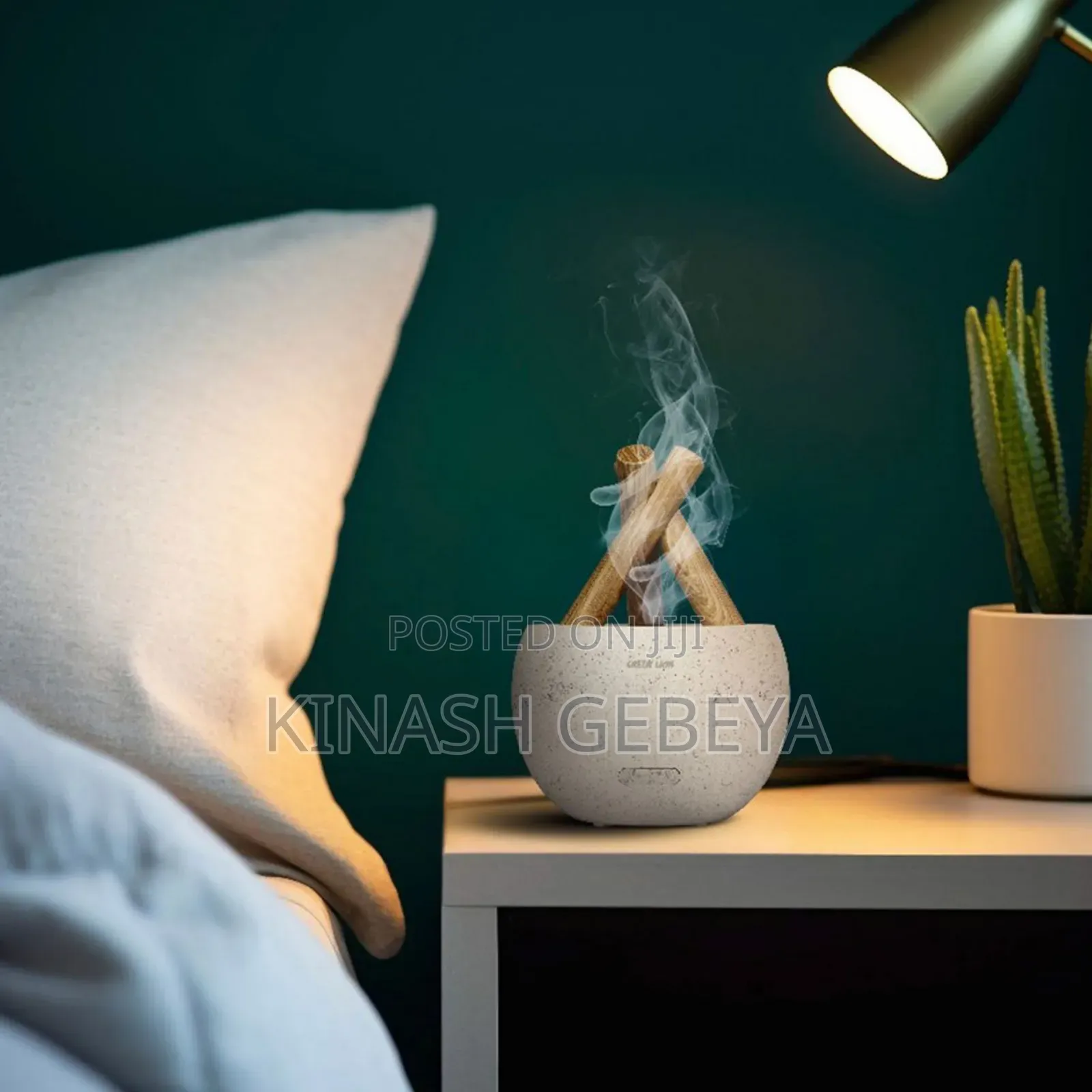 Green Lion Flame Mist Air Diffuser(ለቤትዎ ግሩም መአዛ)