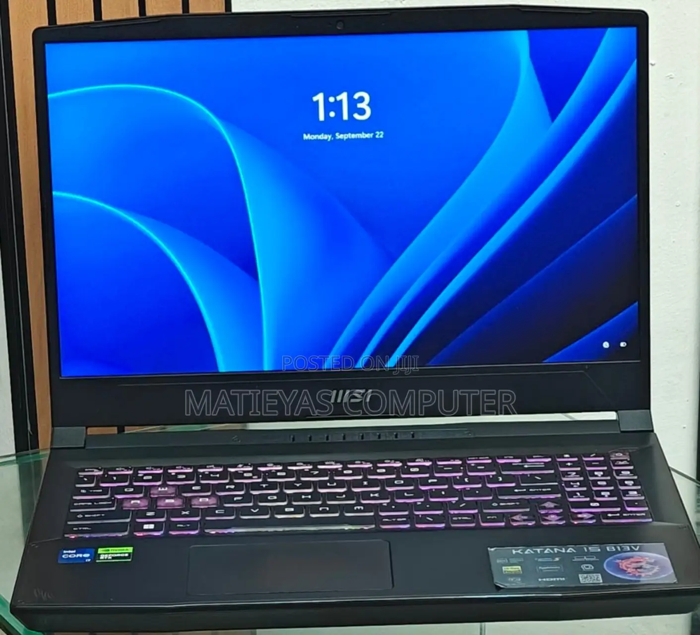 New Laptop MSI Katana 15 16GB Intel Core I7 SSD 1T