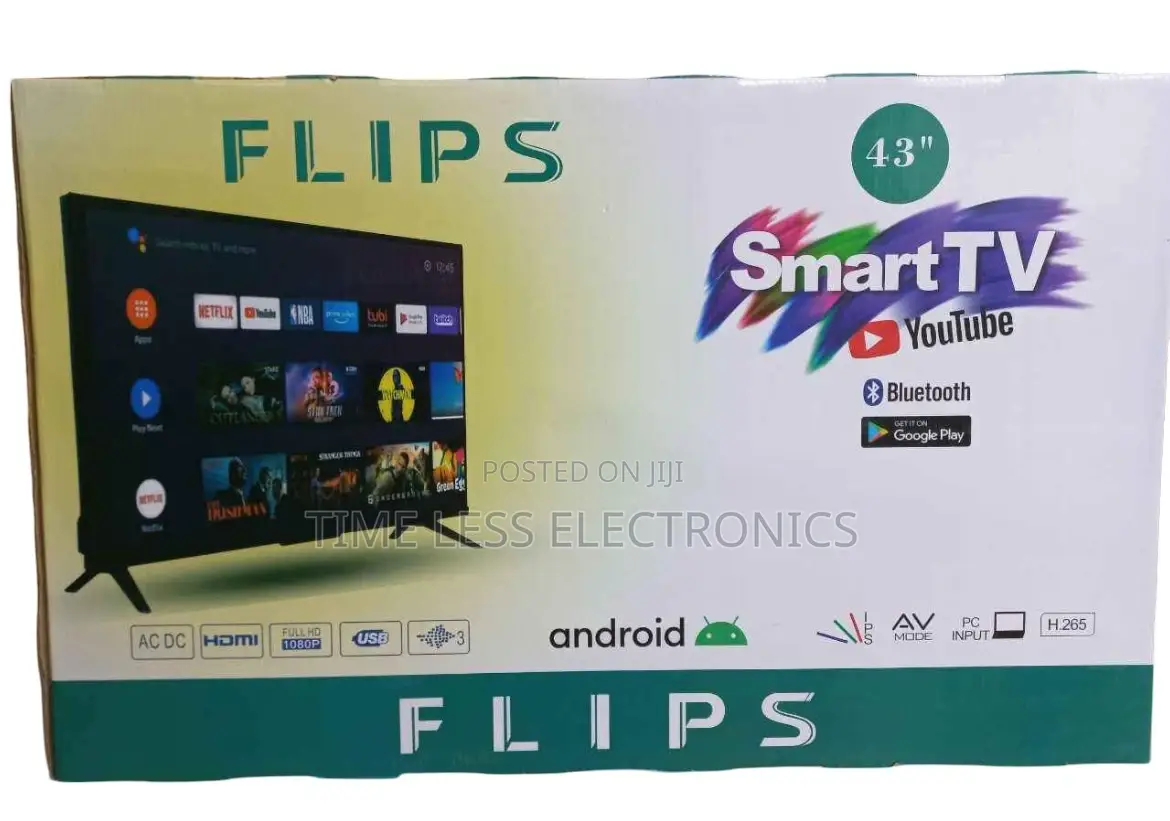 Flips 43” Smart Android Tv – Stylish Smart Entertainment!