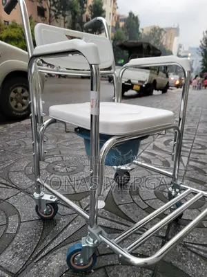 Photo - 3-in-1 Commode Chair With Wheels巉፺net Weight-6kgs,Max Capacity-150kgs