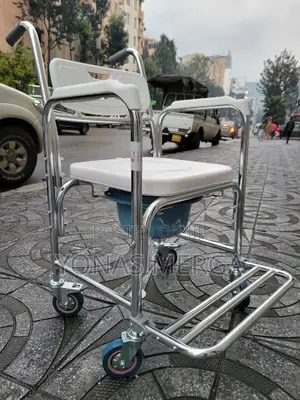 Photo - Commode Wheelchair፱郾multiuse Shower Cum Commode都₰Better Stability፧~Pot