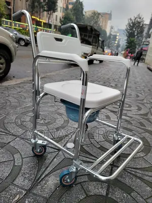 Toilet Chair巉፯rear Wheels Lock for Better Stability~嗔multiuse Shower