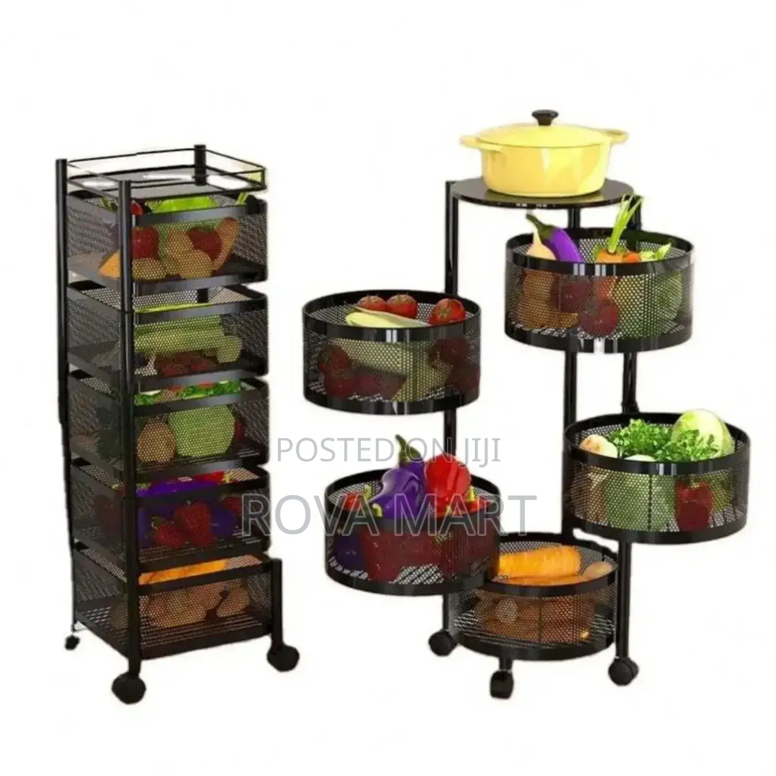 Rotatable Kitchen Storage Rack
