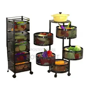 Rotatable Kitchen Storage Rack