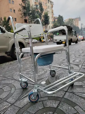 Photo - Commode Chair容፹with Wheels - Lightweight, Portable Durable∞那best Kit