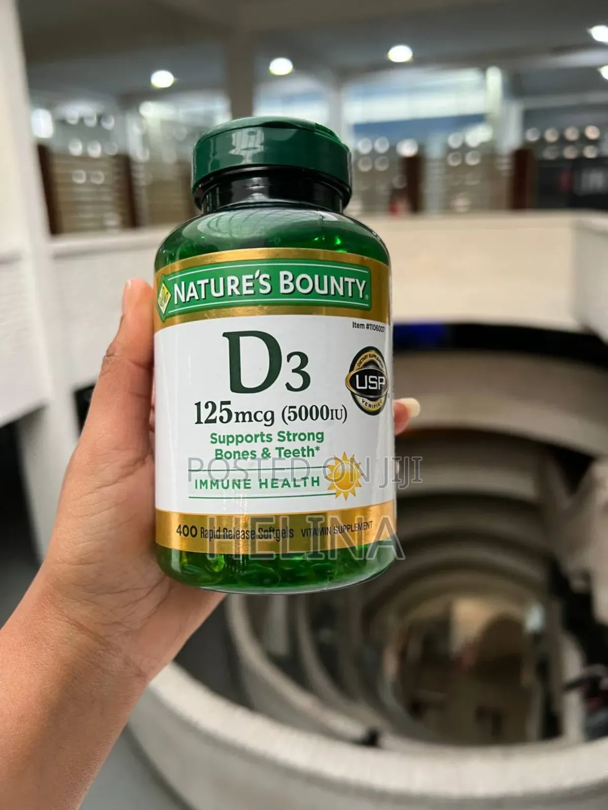 Vitamin D3 125mcg(5000iu) Supports Strong Bones Teeth 400 Softgels