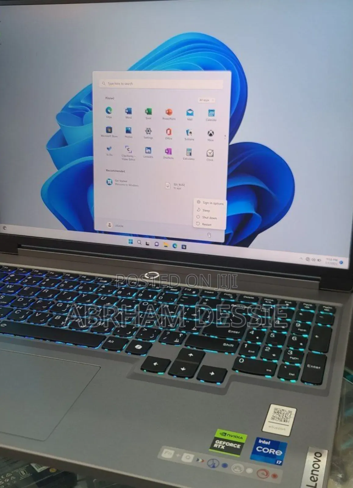 New Laptop Lenovo Legion 5 16GB Intel Core I7 SSD 1T