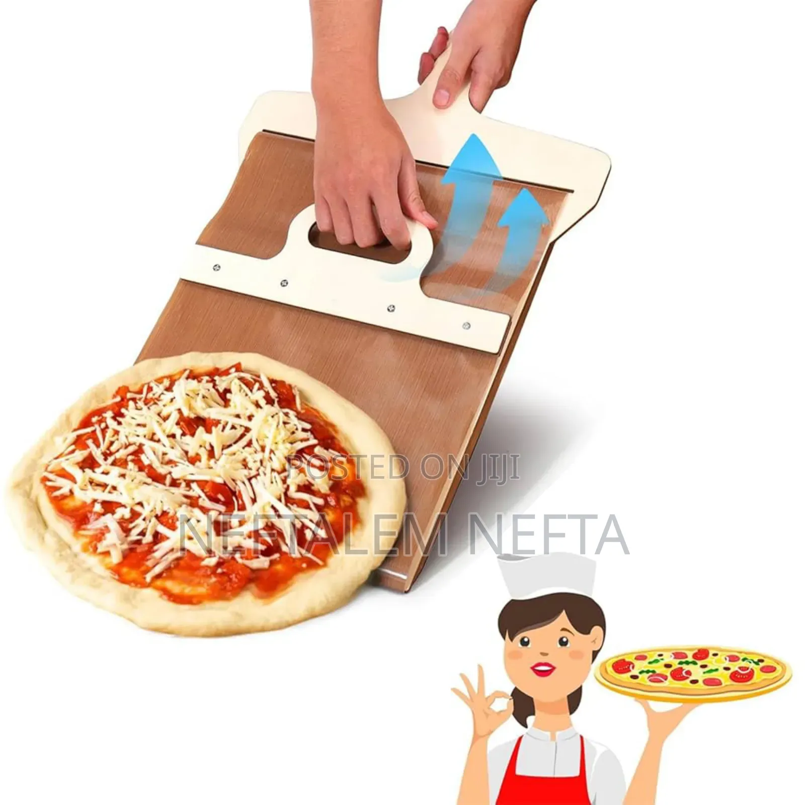 Wooden Sliding Pizza Peel