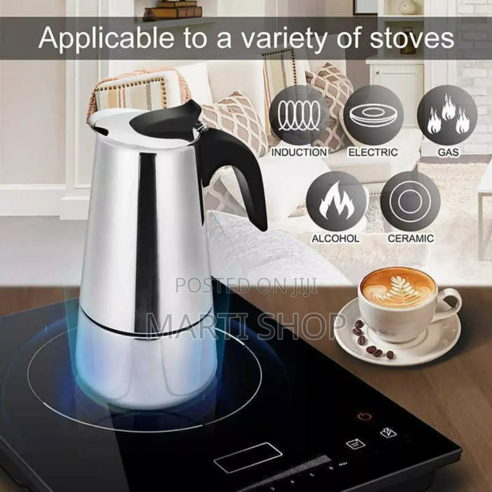  Stainless Steel Espresso Maker