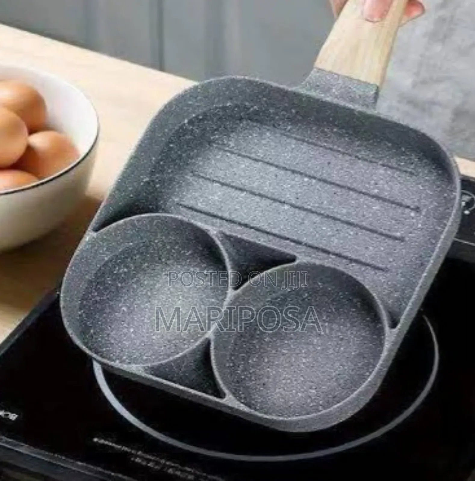 3 in 1 Flat Bottom Omelette Egg Pan