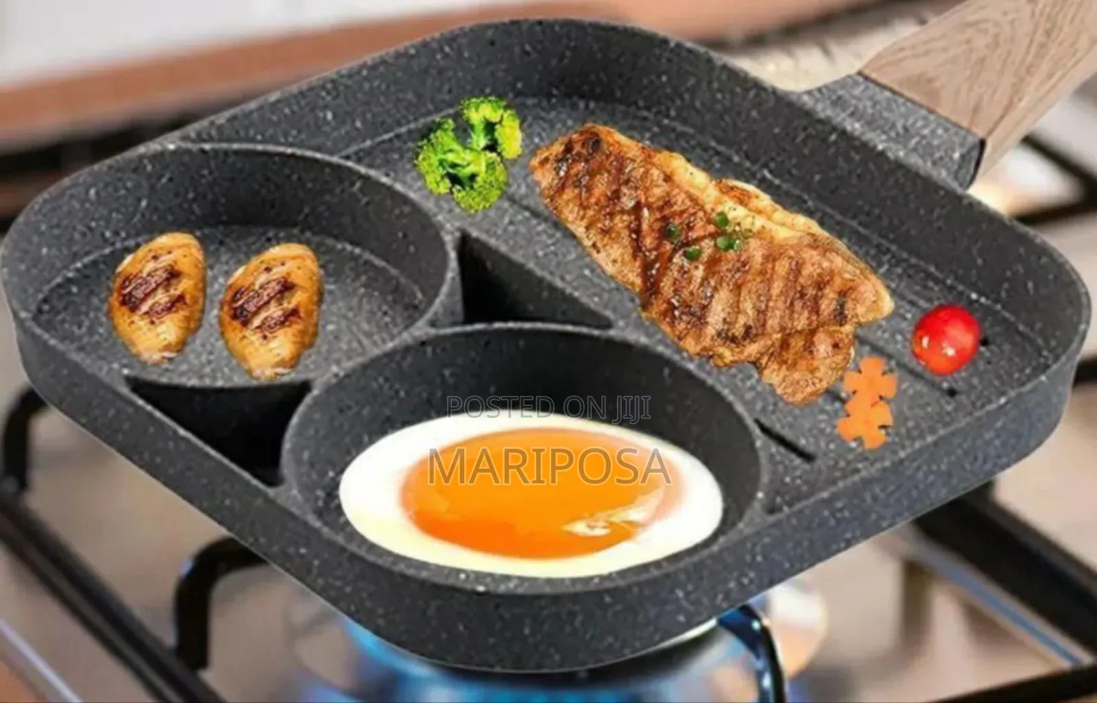 3 in 1 Flat Bottom Omelette Egg Pan