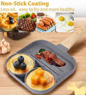 3 in 1 Flat Bottom Omelette Egg Pan