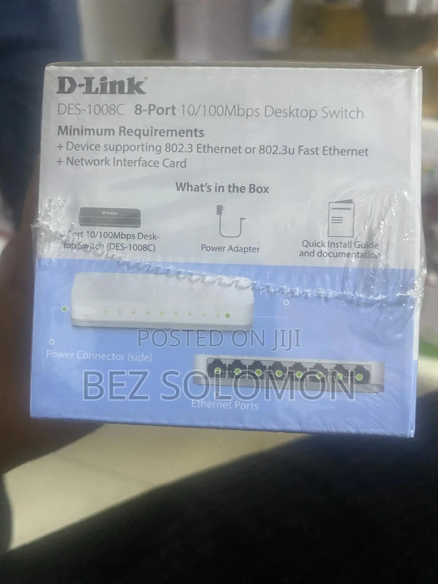 D Link 8 Port Switch