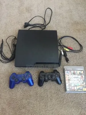 Photo - Playstation 3slim With 2joystick አዲስ Playstation