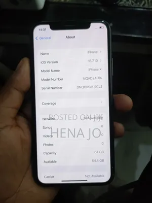 Apple iPhone X 64 GB Black