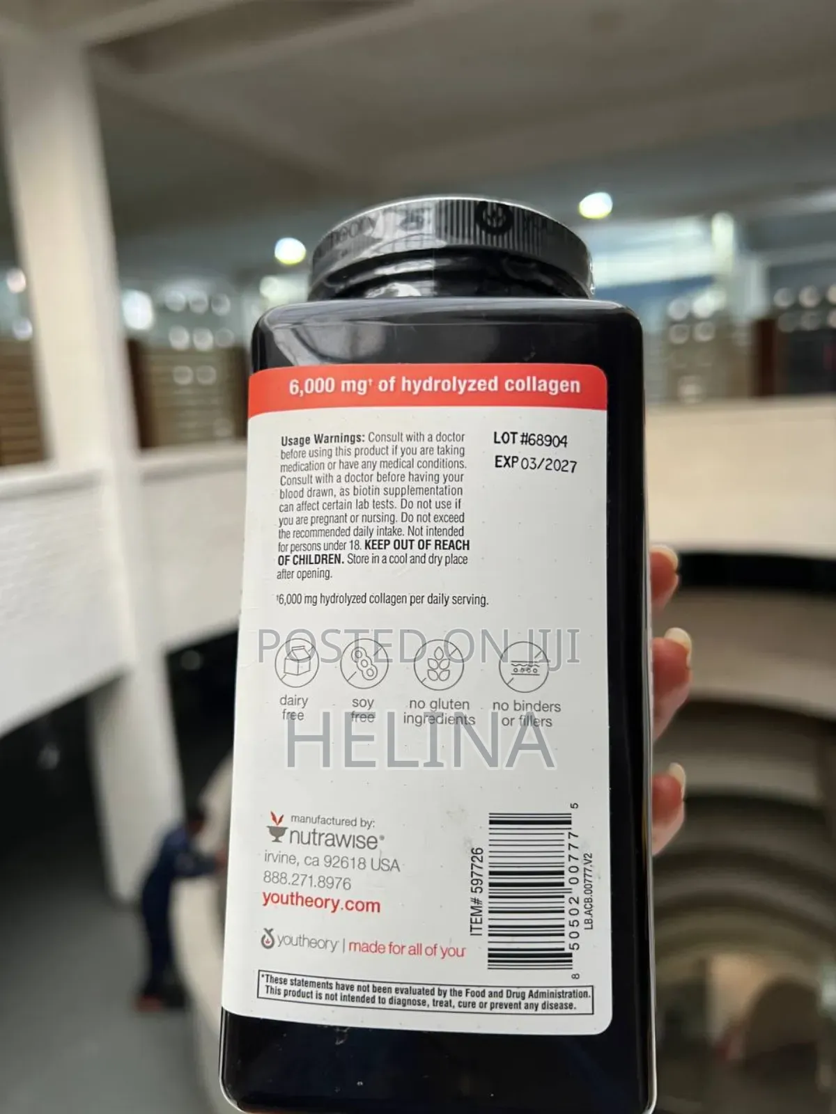 Youtheory Collagen Plus Biotin for Healthy Skin 390 Tablets From Usa