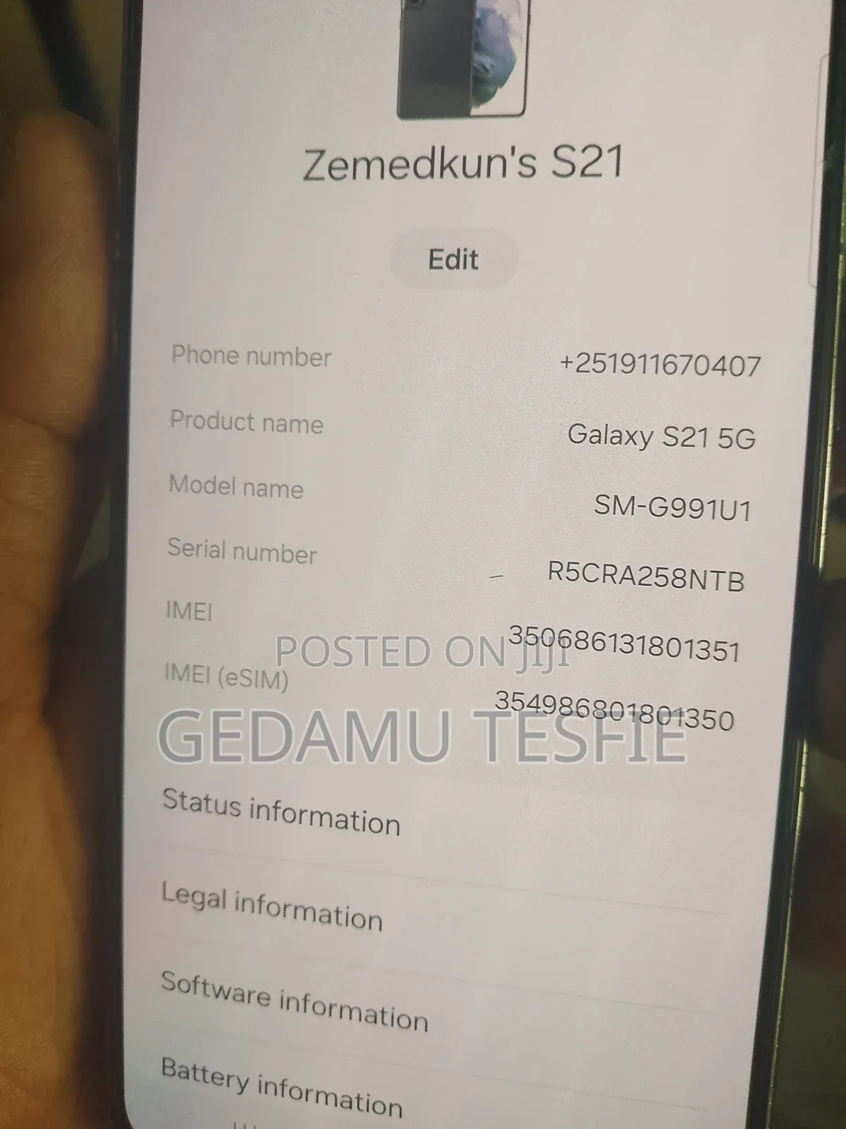 New Samsung Galaxy S21 Ultra 5G 128 GB Black