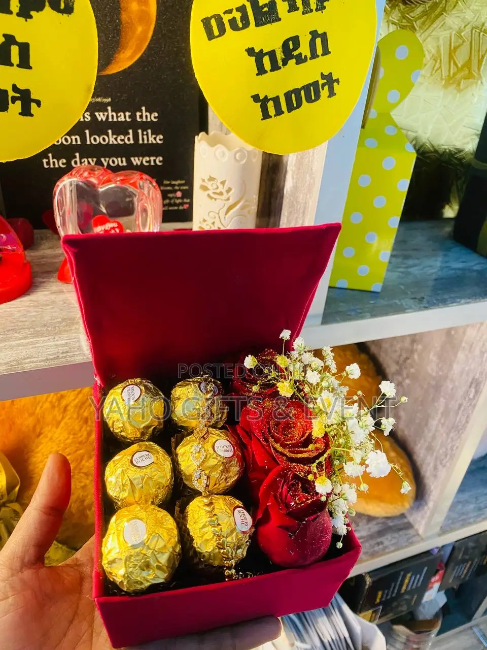 Chocolate,Flower and Bracelet Gift Set