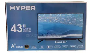 Hyper 43” Smart Android Tv – Double Glass, Smart Stylish!