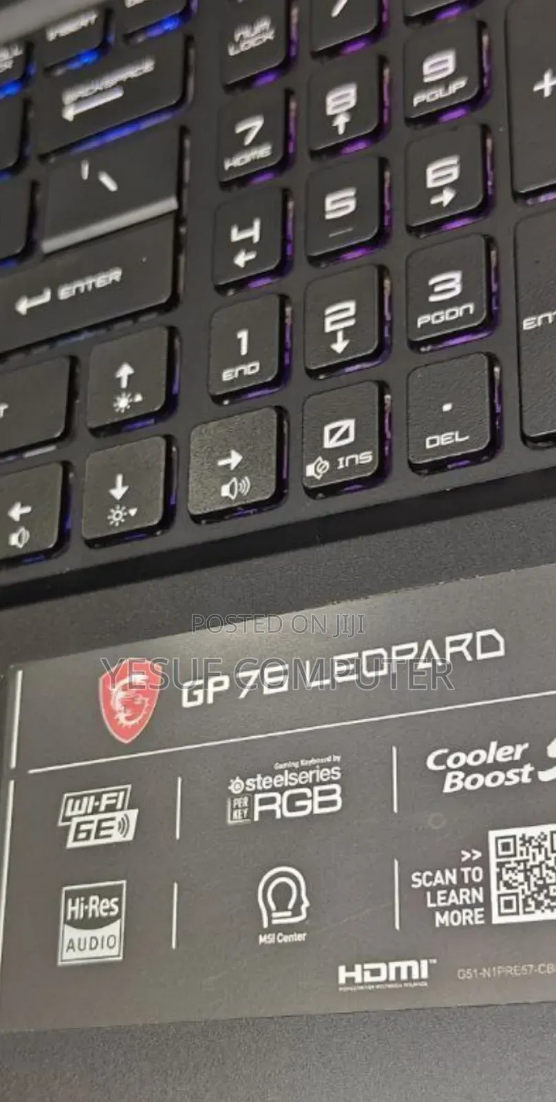 New Laptop MSI GP75 Leopard 16GB Intel Core I7 SSD 1T