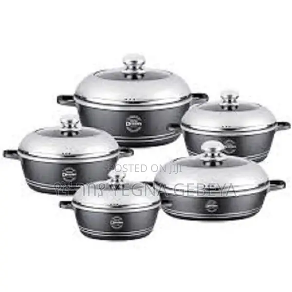 Jio Granite Series – 10pcs Non-Stick Cookware Set