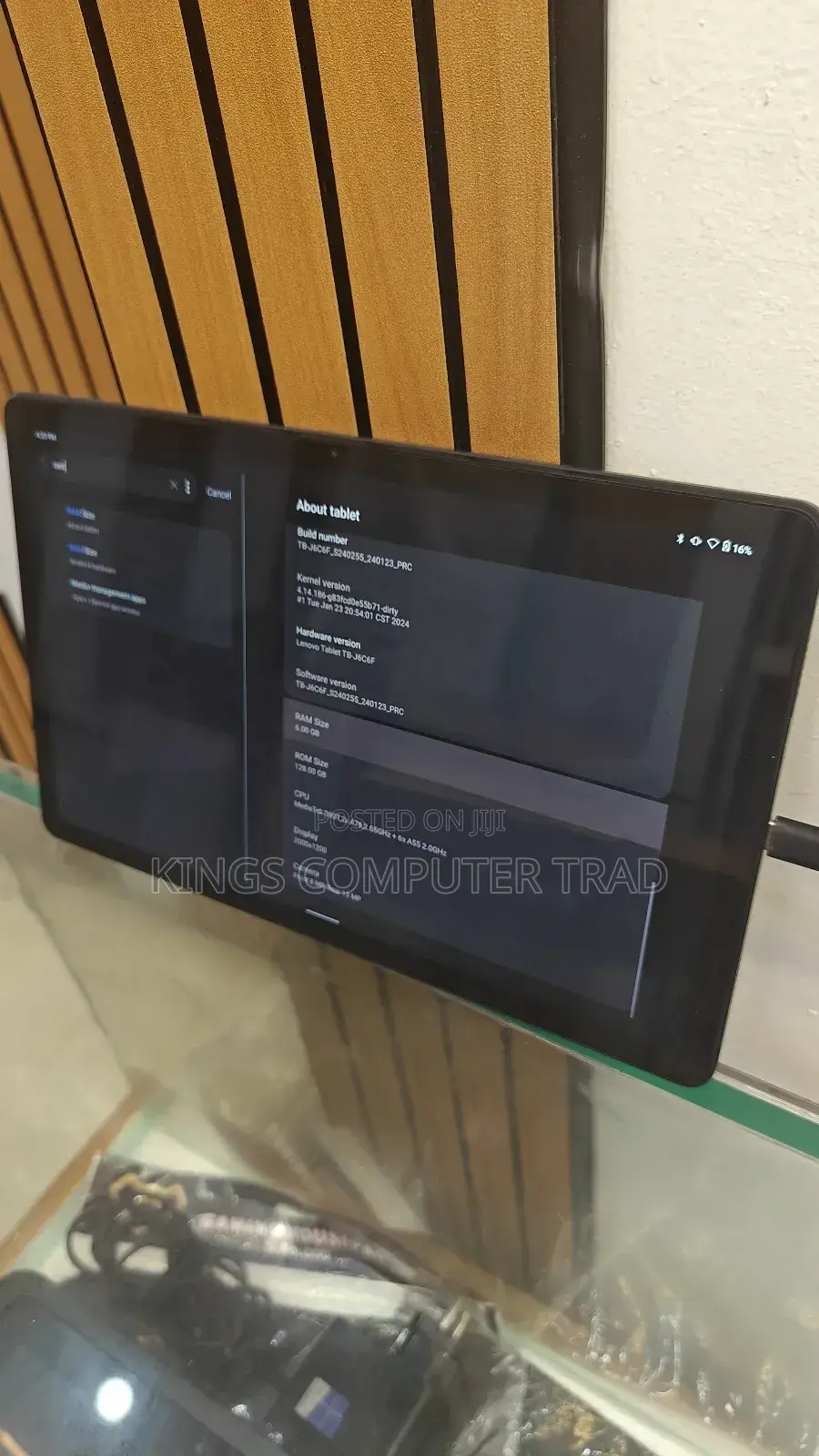 New Lenovo Tab TB311FU 128 GB Black