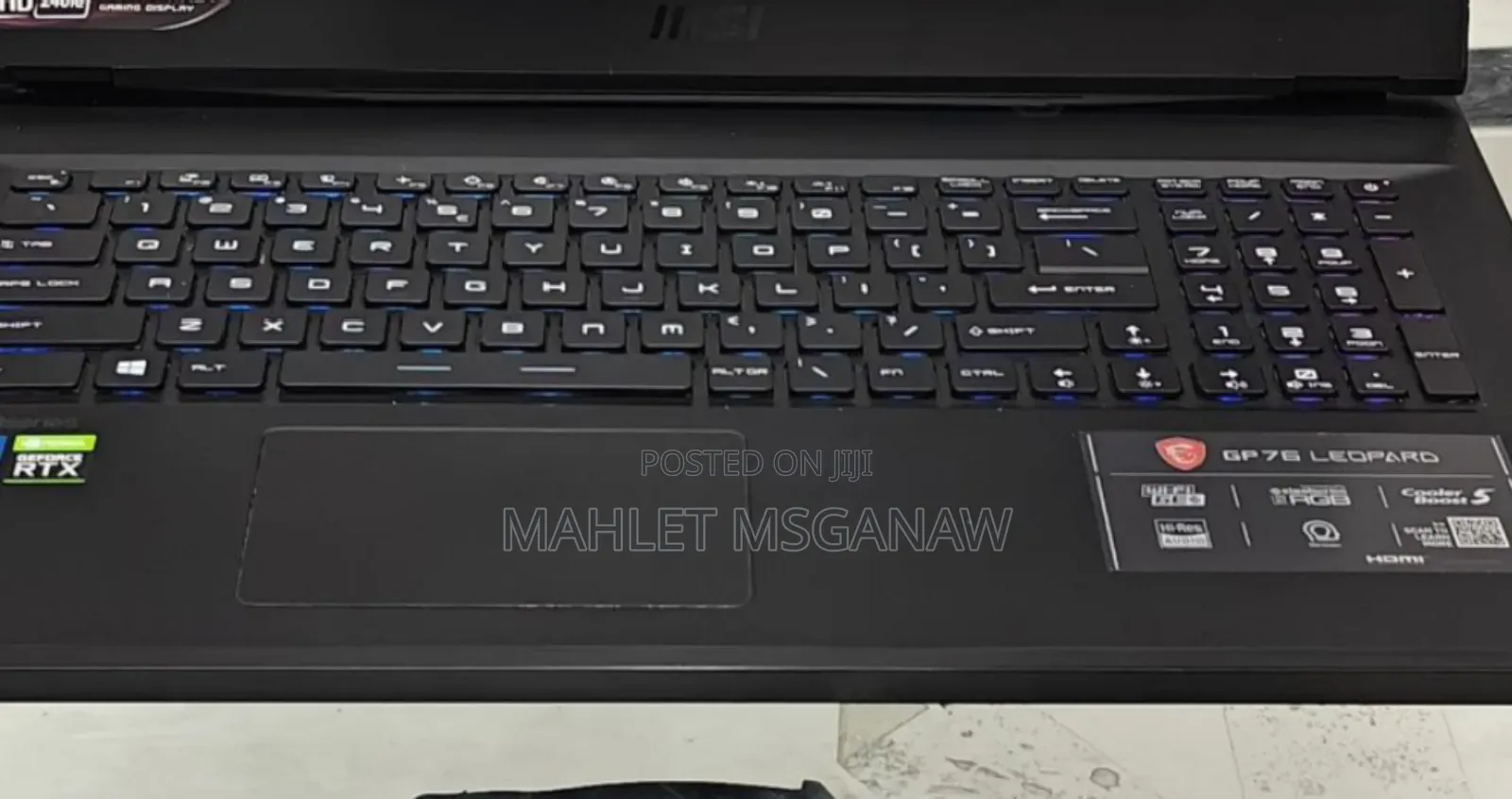 New Laptop MSI GP75 Leopard 16GB Intel Core I7 SSD 512GB