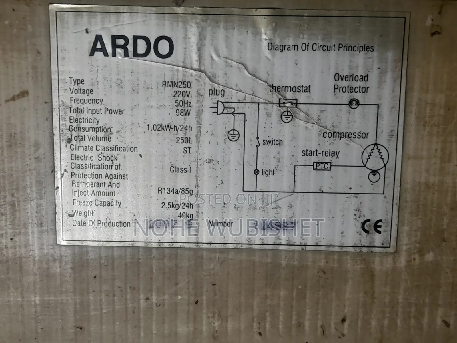 Ardo Refrigerator