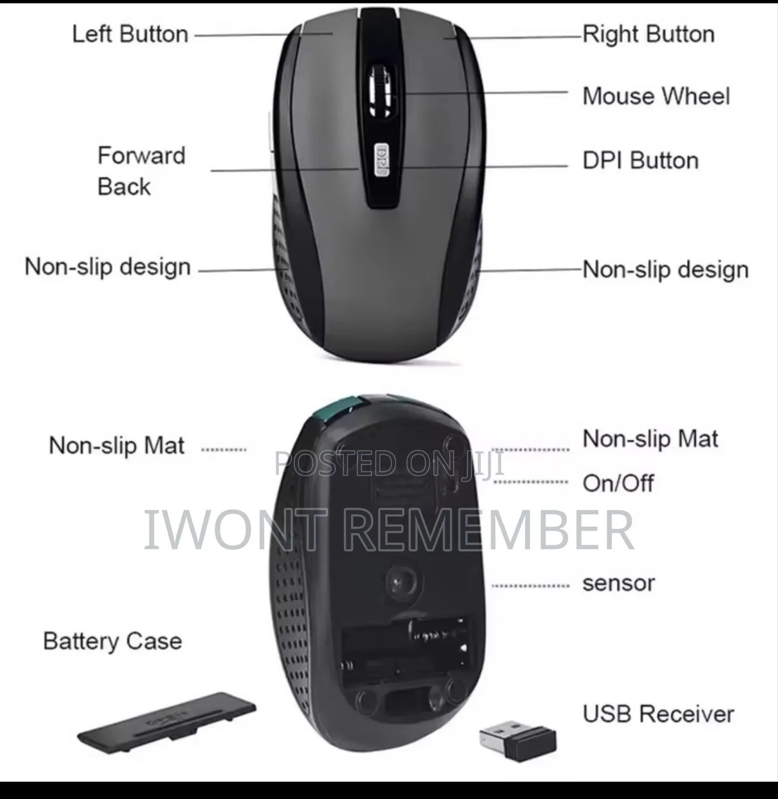 Optical Wireless Mouse 2.4g 1600dpi