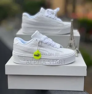 Photo - Puma Smash V3 Double Sole Platform ’Triple White’ Men’S Sho