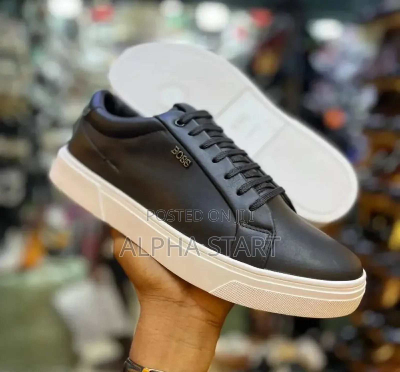 Hugo Boss Casual ‘Black/White’ Men’S Leather Shoes