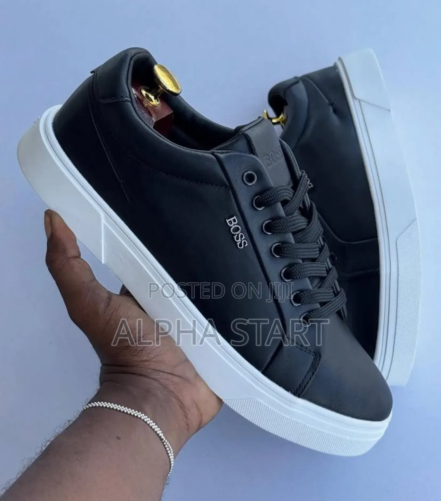 Hugo Boss Casual ‘Black/White’ Men’S Leather Shoes