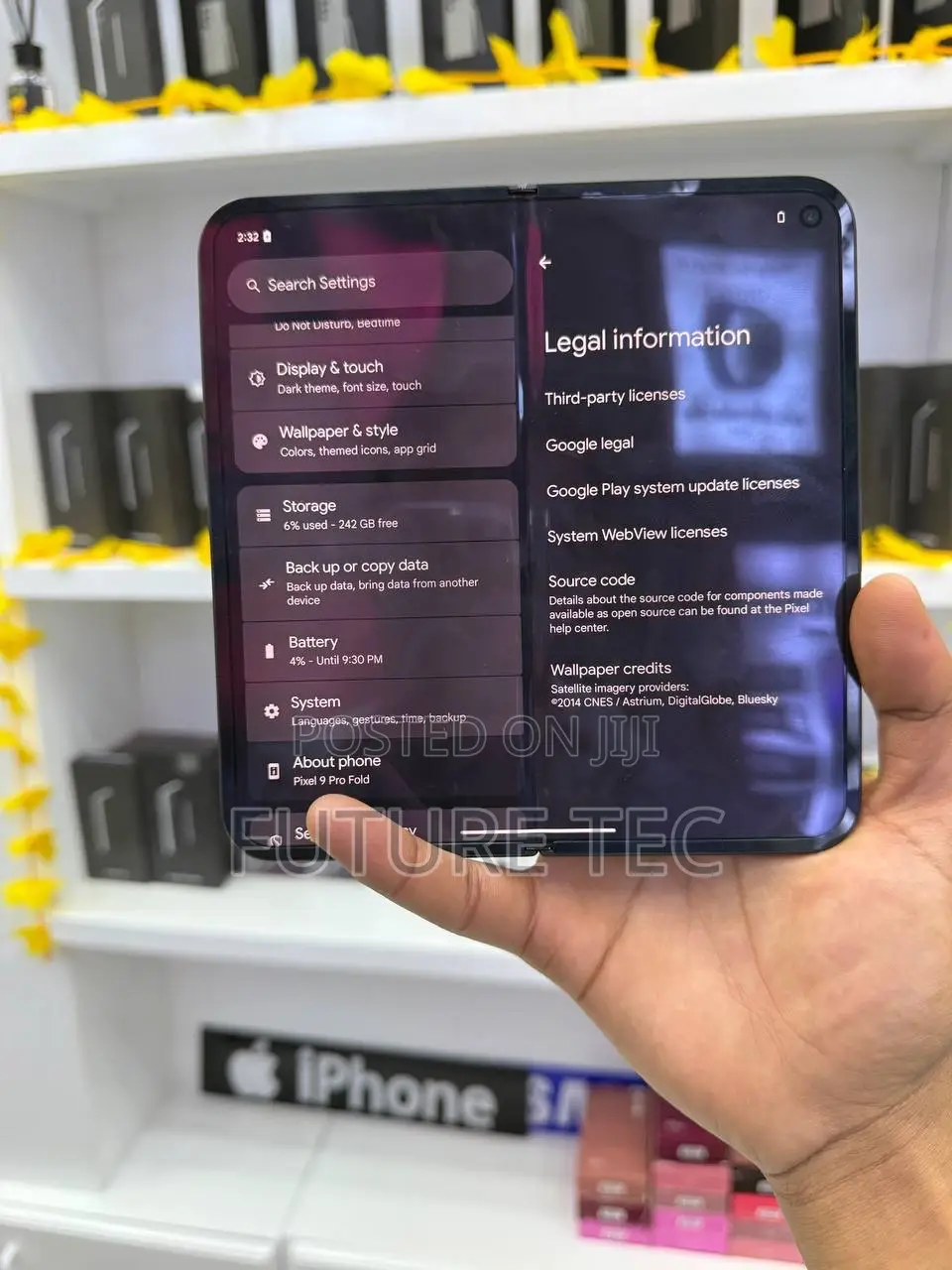 New Google Pixel 9 Pro Fold 256 GB Black