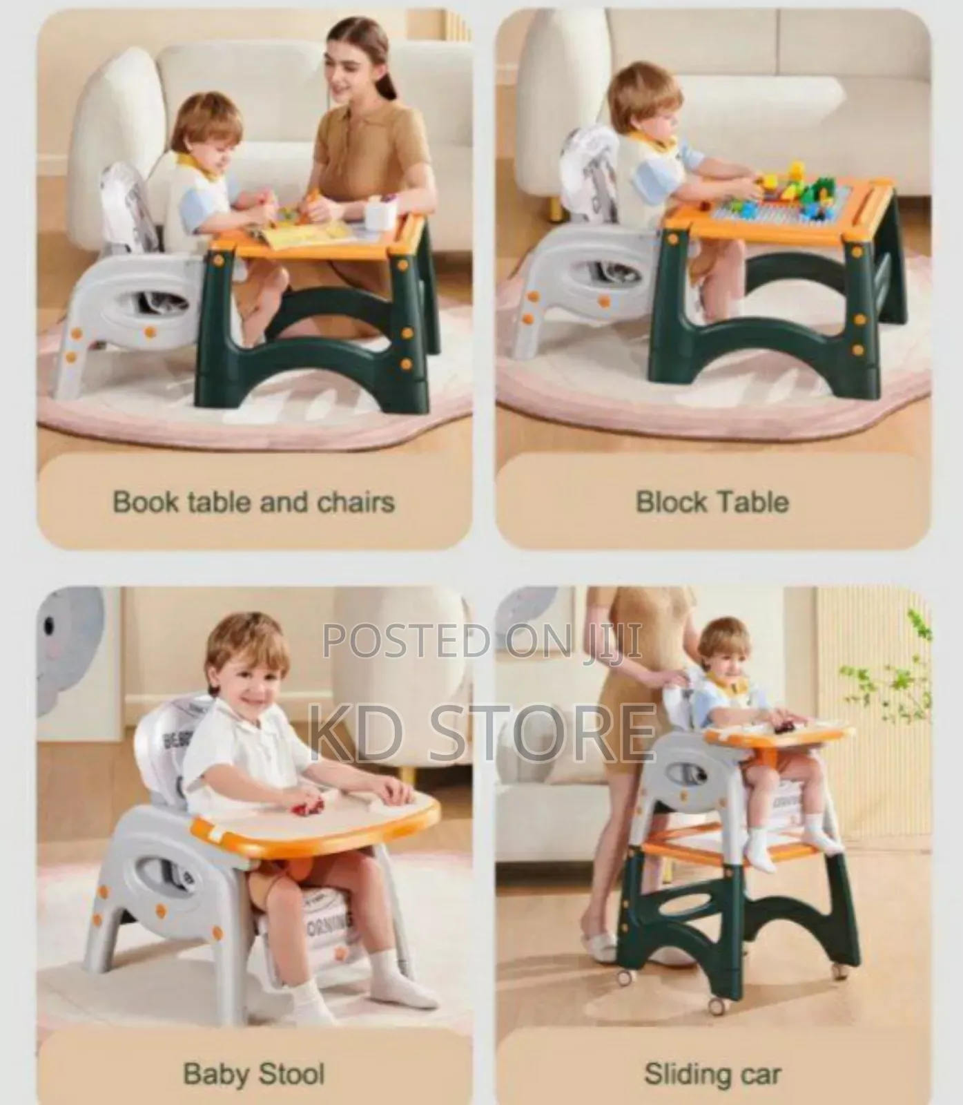 Baby High Chair Multifunctional Infant Feeding Chair
