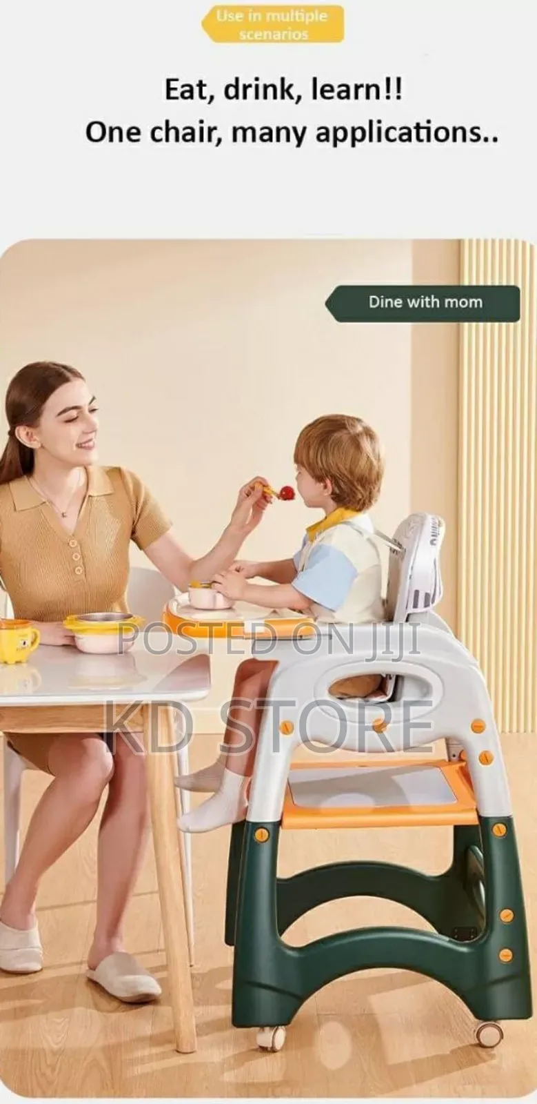 Baby High Chair Multifunctional Infant Feeding Chair