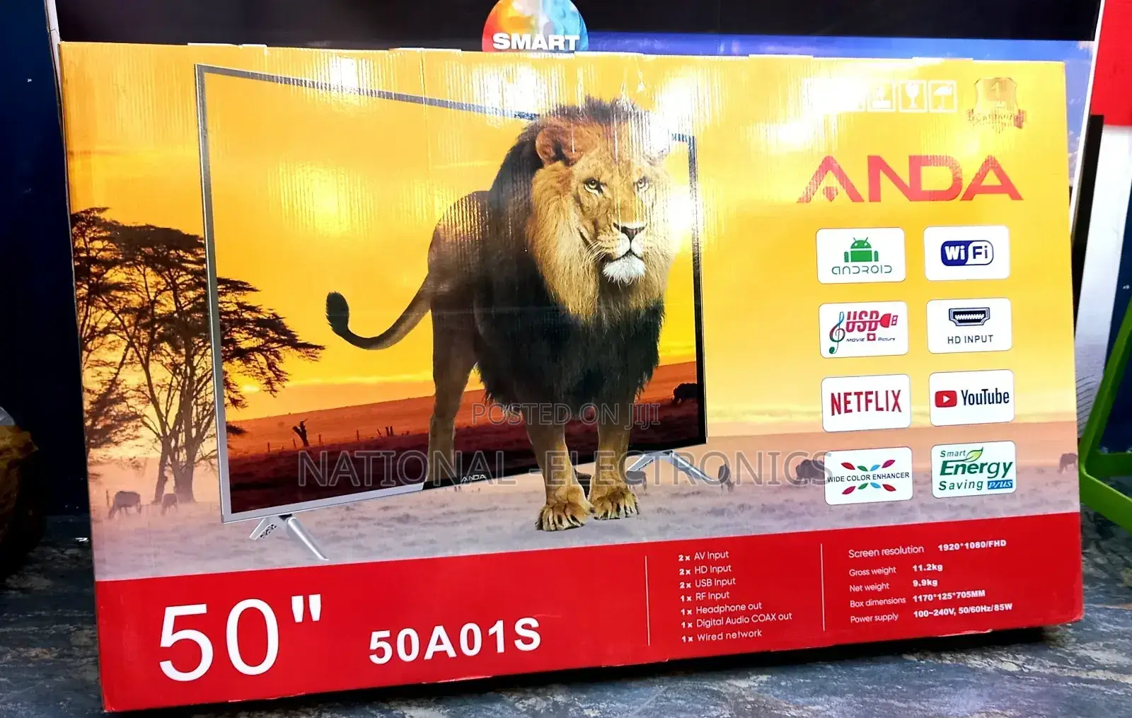 Anda 50 Inch Tv Smart Android New 2025 Products Tv