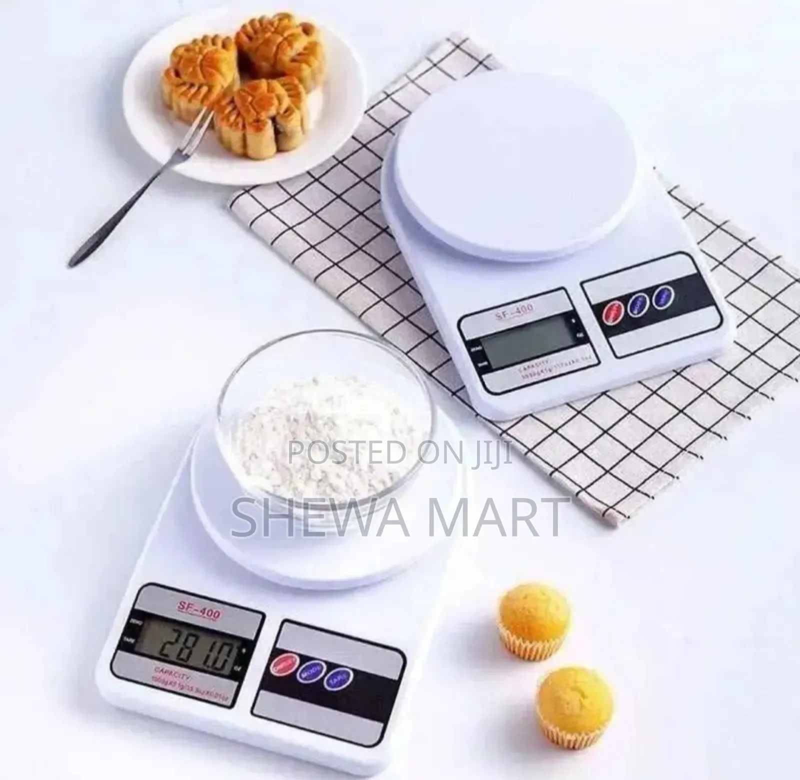Precise 10000g-1g Digital Kitchen Scale - Compact With an LCD Display